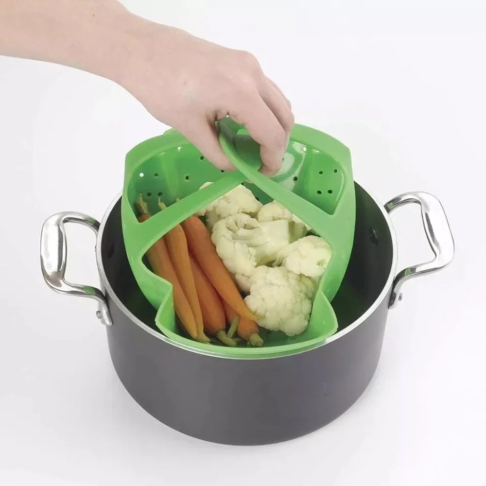 OXO Soft Works Silicone Pressure Cooker or Standard Pot Steamer Accessory NWT